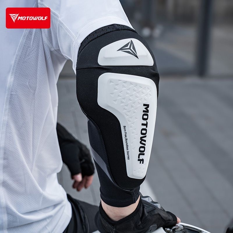 Mountain Biking Elbow Pads - แผ่นป้องกันข้อศอกสำหรับมอเตอร์ไซค์ ปลอกแขนป้องกันข้อศอกสำหรับจักรยานเสือภูเขา ระบายอากาศได้ดี ได้รับการรับรองมาตรฐาน CE สำหรับมอเตอร์ไซค์