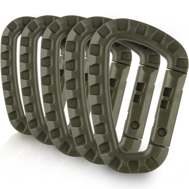 2/5/16Pcs ยุทธวิธี Carabiner ช - Chain Quick Link บทวิจารณ์และราคา